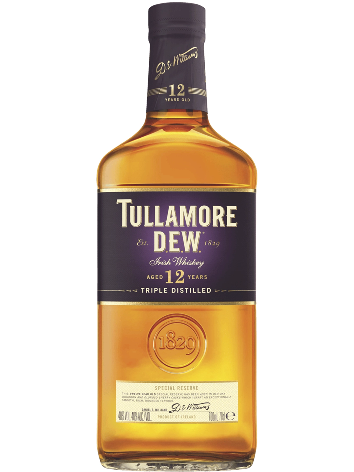Tullamore Dew Irish Blended Whiskey 12 Year Old 700ml